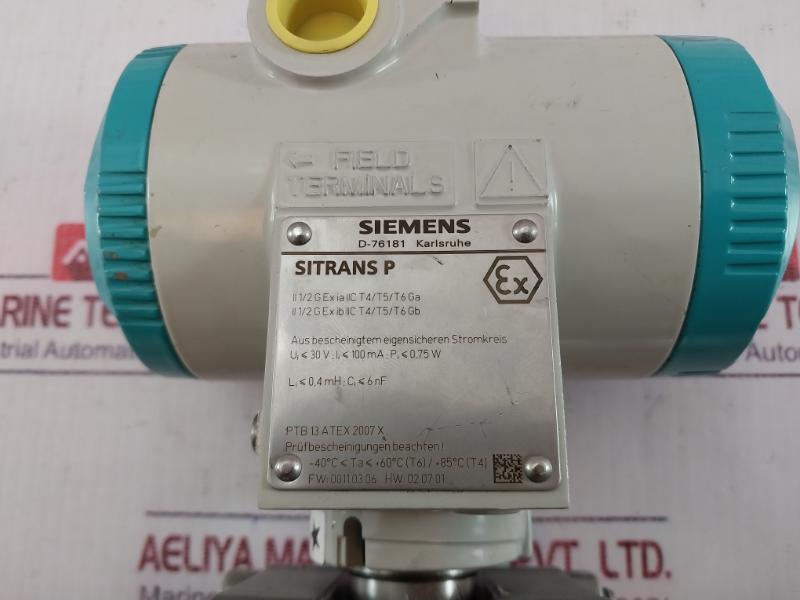 Siemens 7Mf4433-1Fa02-1Bc6-z Sitrans P Differential Pressure Transducer