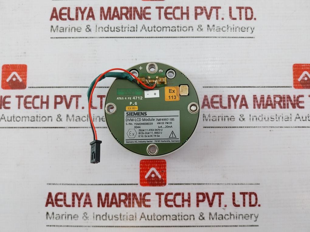 Siemens 7Mf4997-1Bs Digital Display For Sitrans Tf C10451-k73-c4