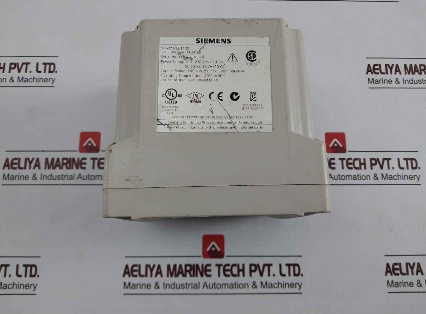 Siemens 7Ml50500Ba111Da0-z Sitrans Lut400 Ultrasonic Controller (Not Working)