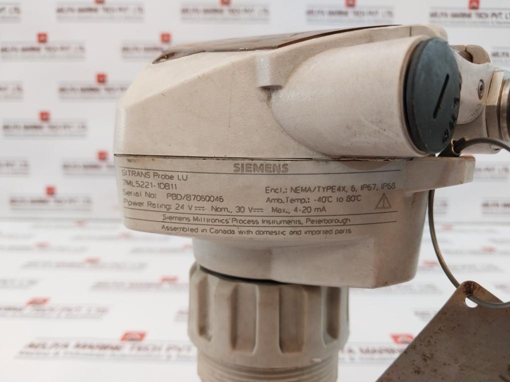 Siemens 7Ml5221-1Db11 Ultrasonic Level Transmitter