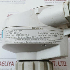 Siemens 7Ml5221-2Da11-z Sitrans Probe Lu Ultrasonic Level Transmitter 24V
