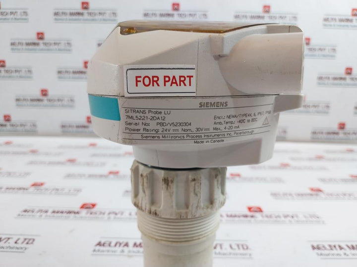 Siemens 7Ml5221-2Da12 Hart Sitrans Probe Lu Level Transmitter 24V