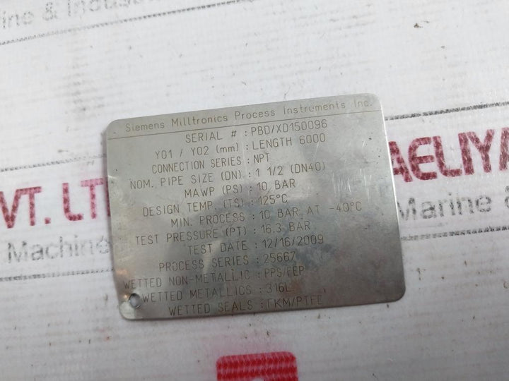 Siemens 7ML56310DB000AA0 Ultrasonic Point Level Measurement Module 12-250V IP65
