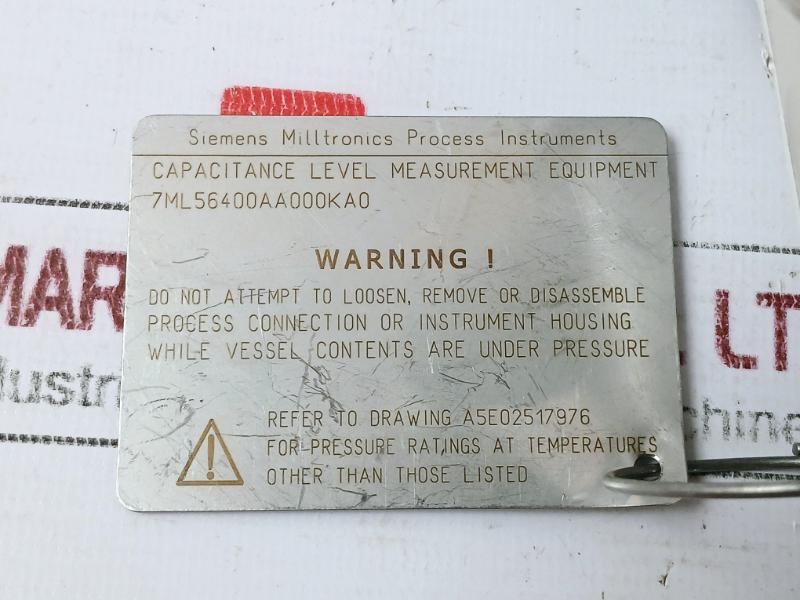 Siemens 7Ml56400Aa000Ka0 Cls20 Digital Capacitive Level Measurement Equipment