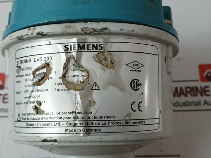 Siemens 7Ml5731-1Ab11-1Ca0 Vibrating Fork Point Level Switch 19-55Vdc 1.5W