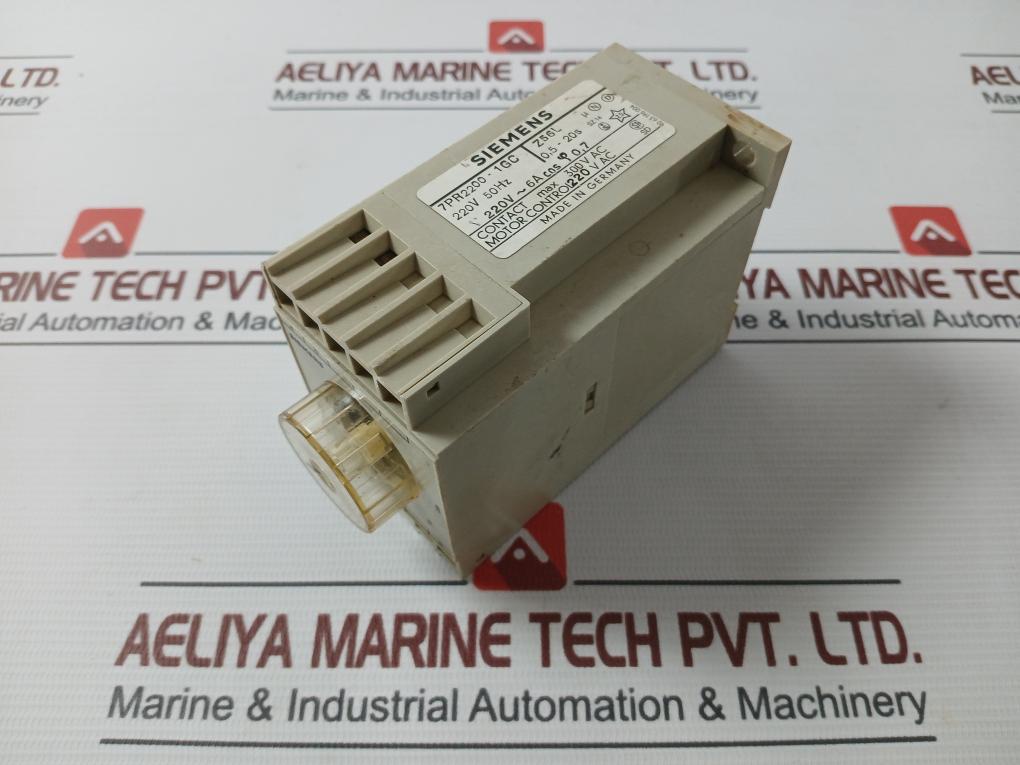 Siemens 7Pr2200-1Gc Time Delay Relay 220V 50Hz 220V-6A 0 5-20S Z56L 300V Ac