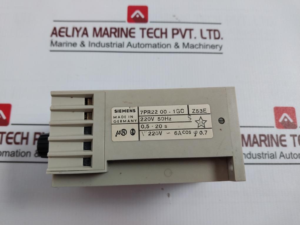 Siemens 7Pr22 00-1Gc Time Relay 220V Ac/50Hz 90 63 194 006B