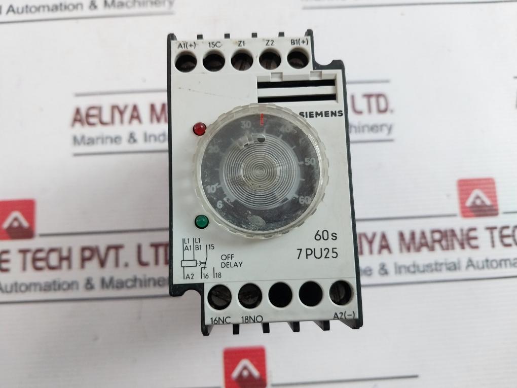 Siemens 7Pu2540-2An23 Timer Relay 50/60Hz