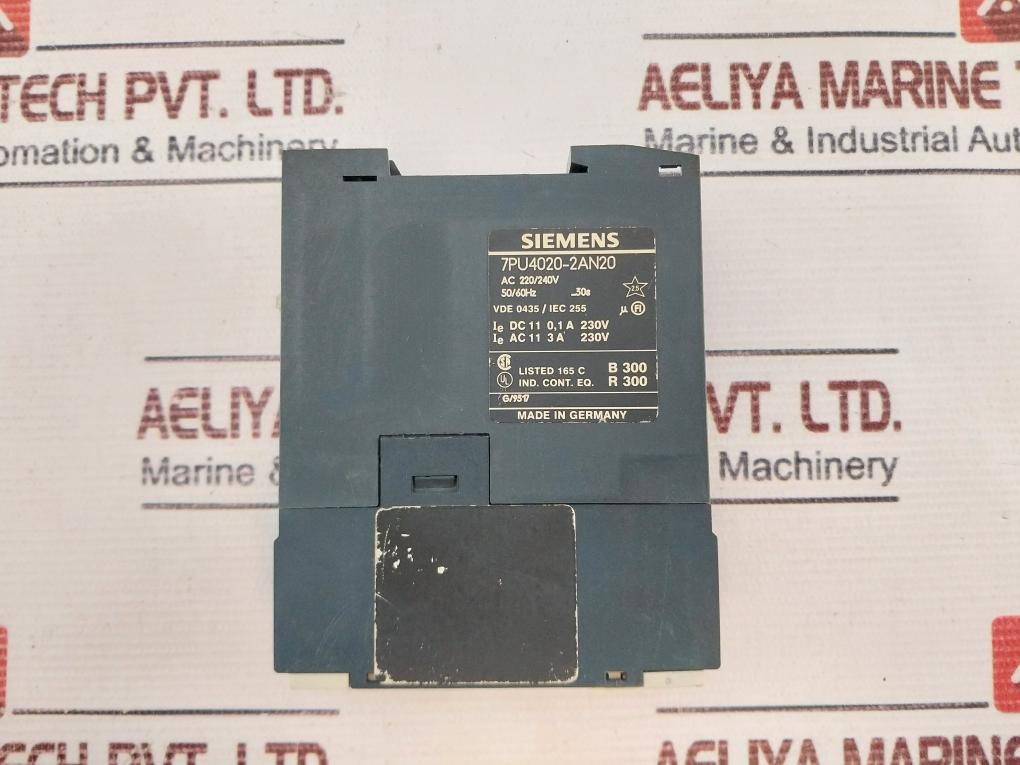 Siemens 7Pu4020-2An20 Timing Relay 30S 50/60Hz