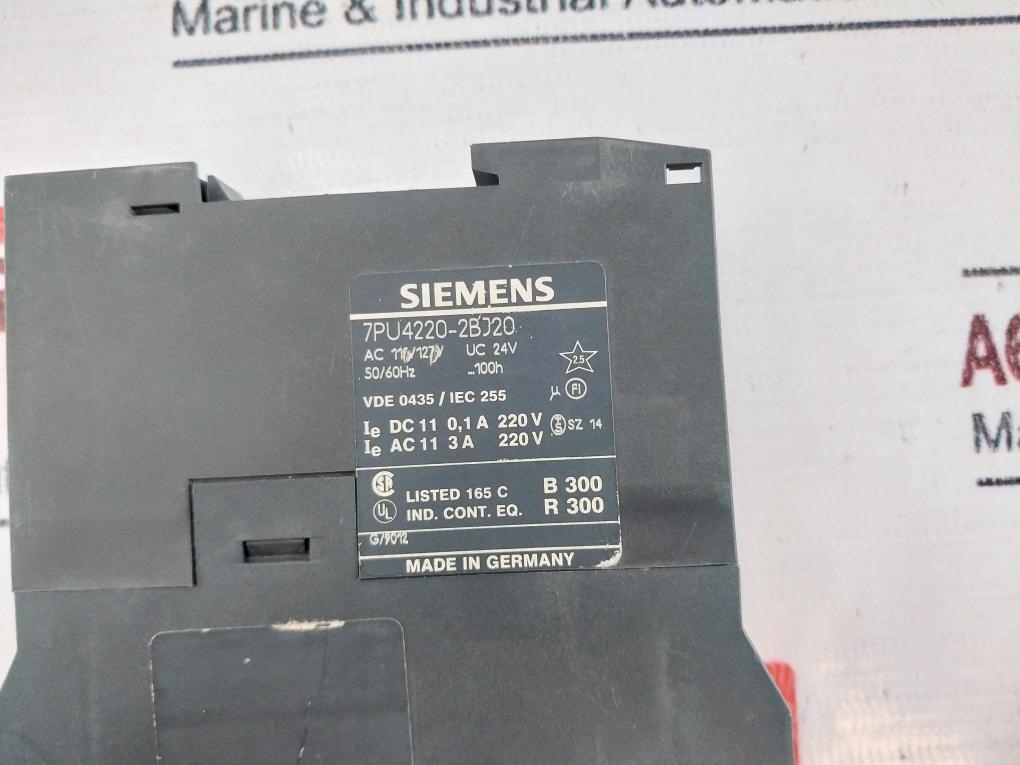 Siemens 7Pu4220-2Bj20 Time Relay 50/60Hz