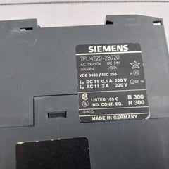 Siemens 7Pu4220-2Bj20 Time Relay 50/60 Hz