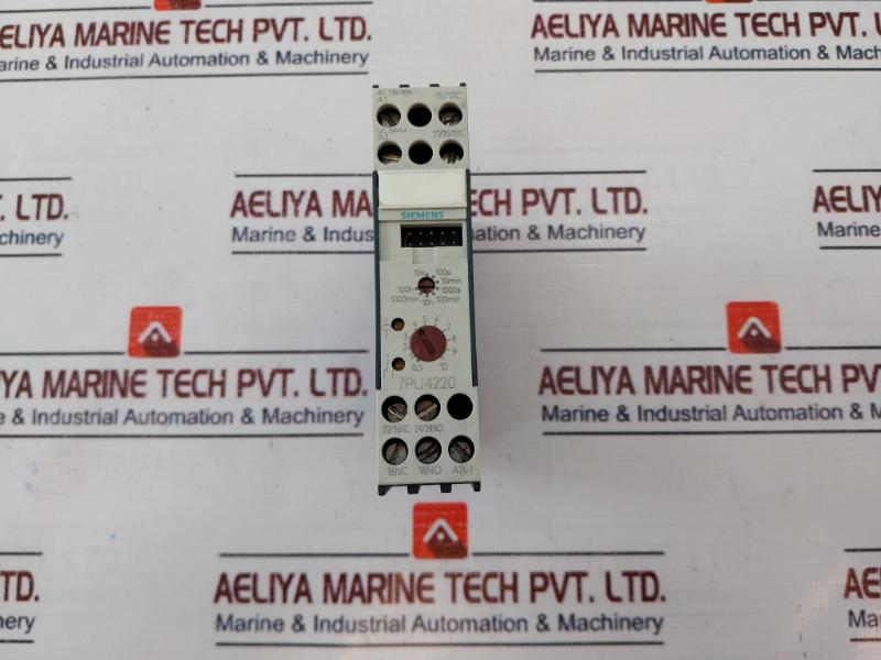 Siemens 7Pu4220-2Bj20 Time Relay 50/60Hz 10S...100H