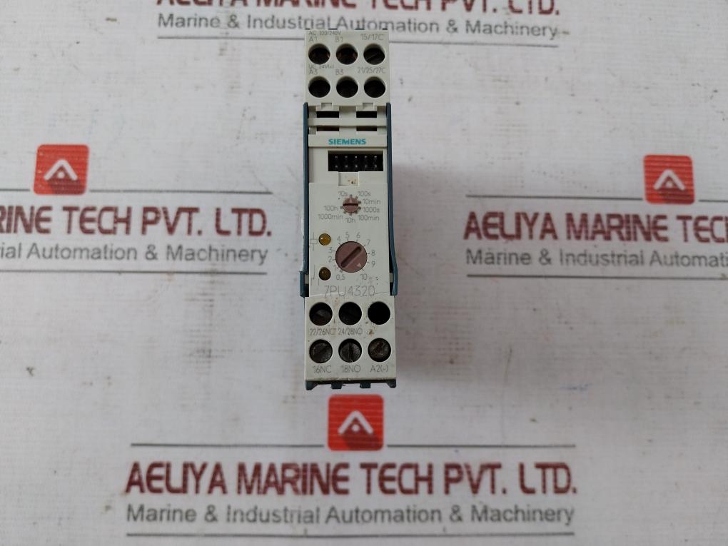Siemens 7Pu4320-2Bn20 Multifunction Time Relay 50/60Hz ..100H Vde 0435/Iec 255