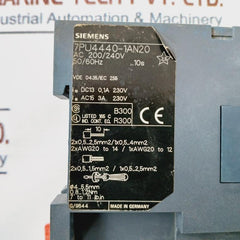 Siemens 7Pu4440-1An20 Time Relay 0,5-10S Ac 200/240V 50/60Hz