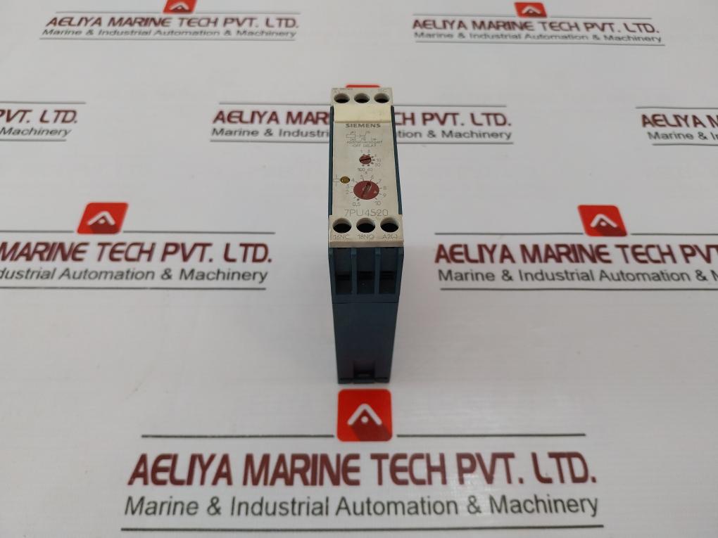 Siemens 7Pu4520-2An30 Timing Relay 50/60Hz 100S Ie Ac15 3A 230V Vde 0435/Iec 255