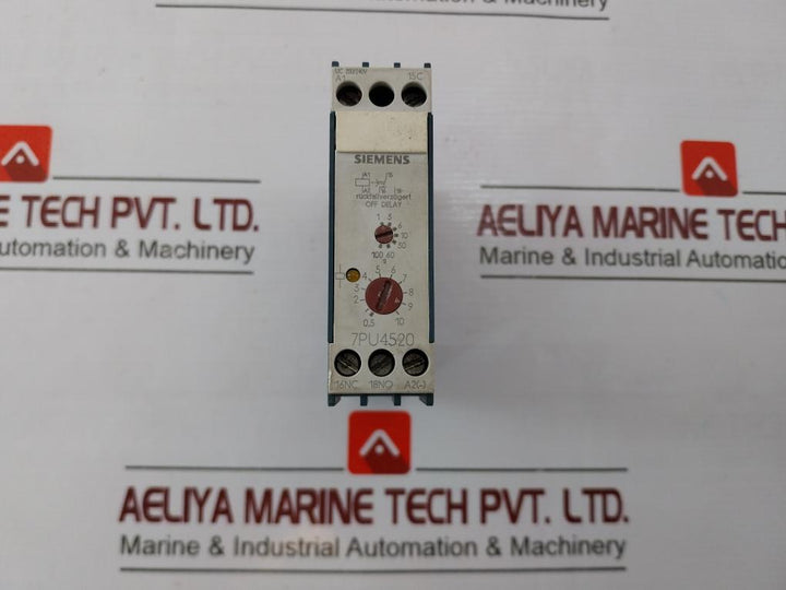 Siemens 7Pu4520-2An30 Timing Relay 50/60Hz 100S Ie Ac15 3A 230V Vde 0435/Iec 255