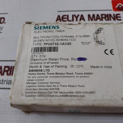 Siemens 7Pv0732-1Av20 Electronic Time Relay 20 To 240V Ac/Dc
