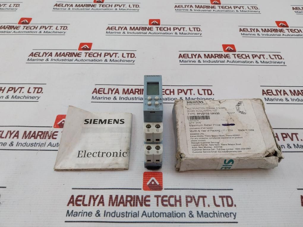 Siemens 7Pv0732-1Av20 Multifunction Timer 0.1S-999H Ip20