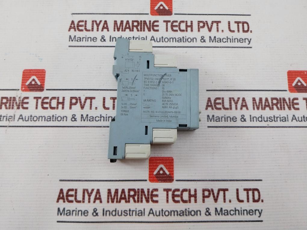 Siemens 7Pv0732-1Av20 Multifunction Timer 0.1S-999H Ip20