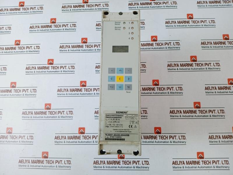 Siemens 7sj6001-4ea00-0da0/bb Overcurrent Protection Relay V02.11