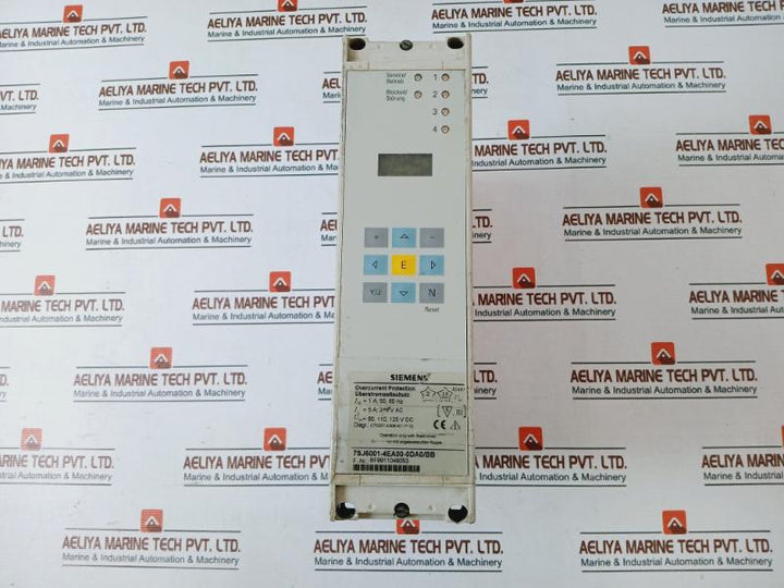Siemens 7sj6001-4ea00-0da0/bb Overcurrent Protection Relay V02.11