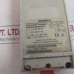 Siemens 7Sj6001-4Ea00-0Da0/Bb Overcurrent Protection Relay (Front Part Only)