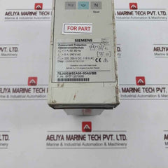 Siemens 7Sj6001-5Ea00-0Da0/Bb Overcurrent Protection Relay 240Vac (Not Working)