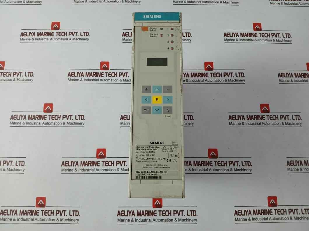 Siemens 7Sj6005-5Ea00-0Da0/Bb Overcurrent Protection Relay 5A 50-60Hz Rs485