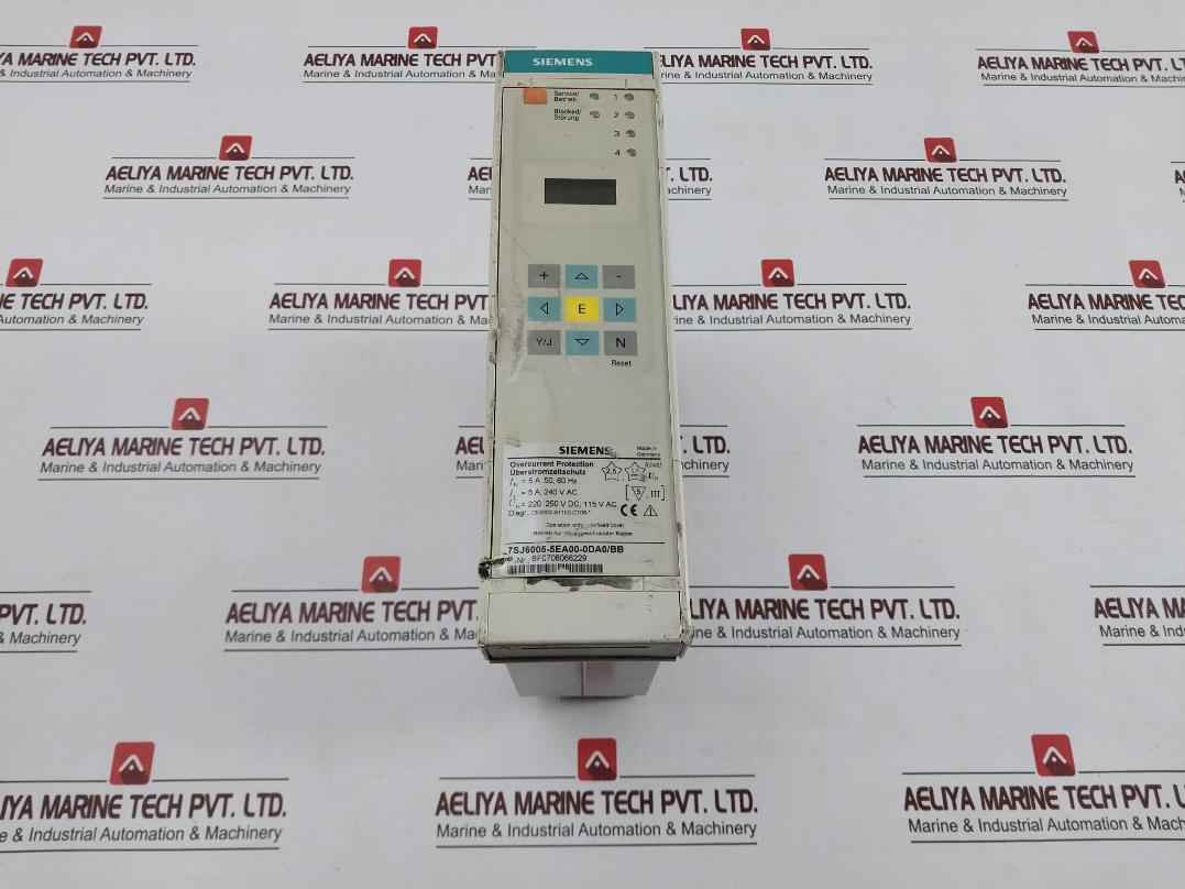 Siemens 7Sj6005-5Ea00-0Da0/Bb Overcurrent Protection Relay Rs485