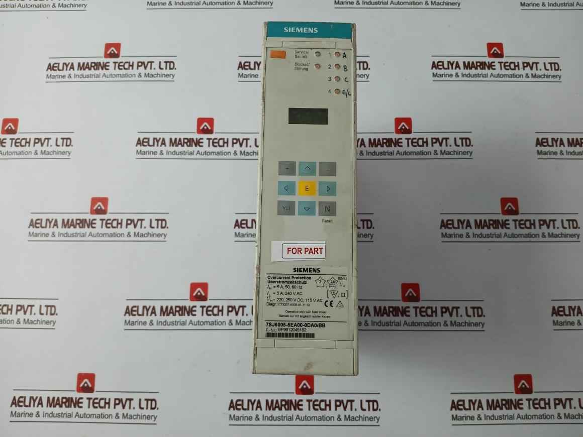 Siemens 7Sj6005-5Ea00-0Da0/Bb Overcurrent Protection Relay Rs485 (Not Working)