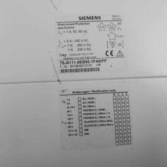 Siemens 7Sj6111-5Eb90-1Fa0/Ff Siprotec Overcurrent Protection And Control Relay