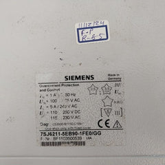 Siemens 7Sj6211-5Eb90-1Fe0/Gg Overcurrent Time Protection Control