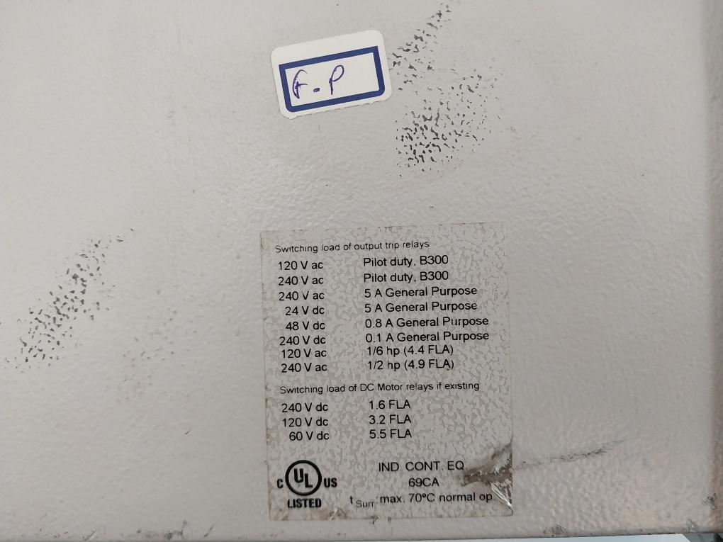 Siemens 7Sj6211-5Eb90-1Fe0/Gg Overcurrent Time Protection Control