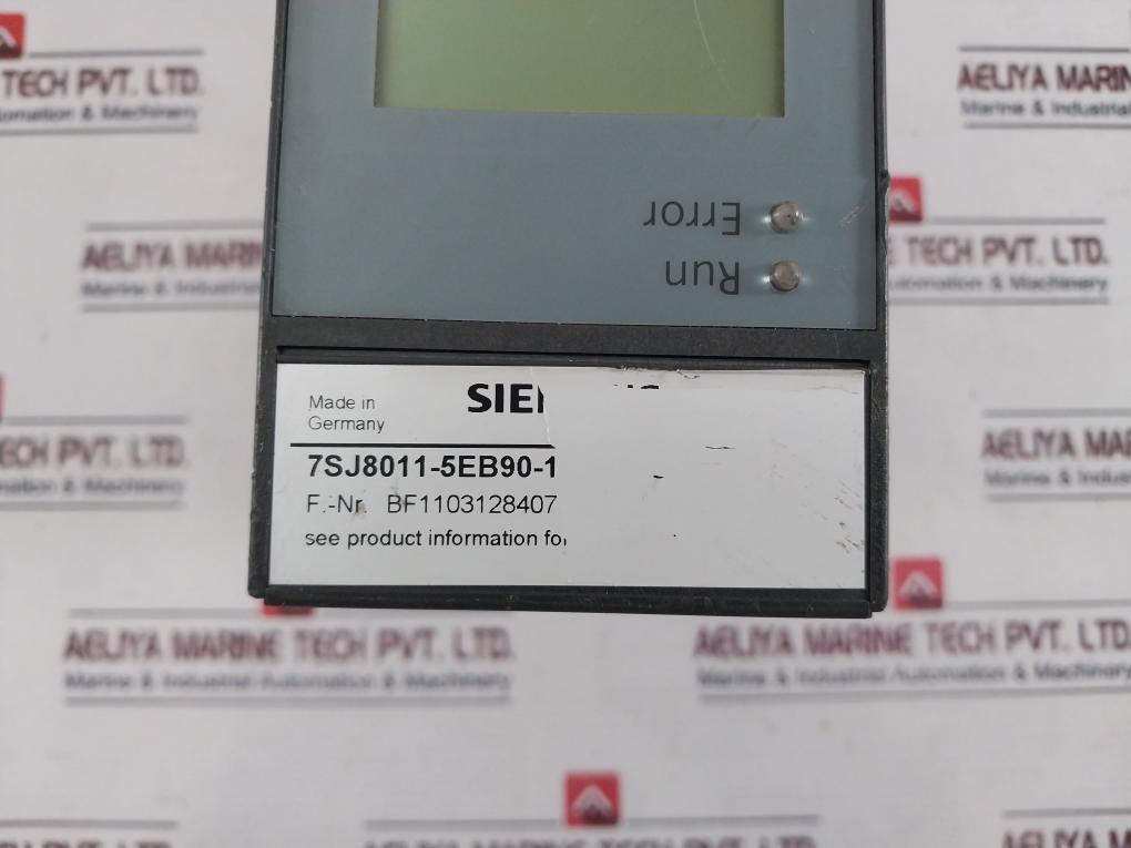 Siemens 7Sj8011-5Eb90-1Fa0Cc Overcurrent Relay