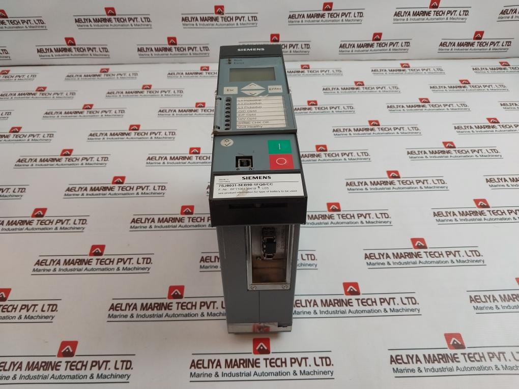 Siemens 7Sj8031-5Eb90-1Fq0/Cc Overcurrent Protection Relay 5A/240V Ac