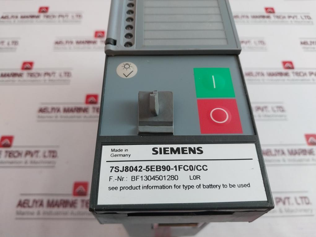 Siemens 7Sj8042-5Eb90-1Fc0/Cc Overcurrent Protection Relay 5A 240V 50Hz/60Hz