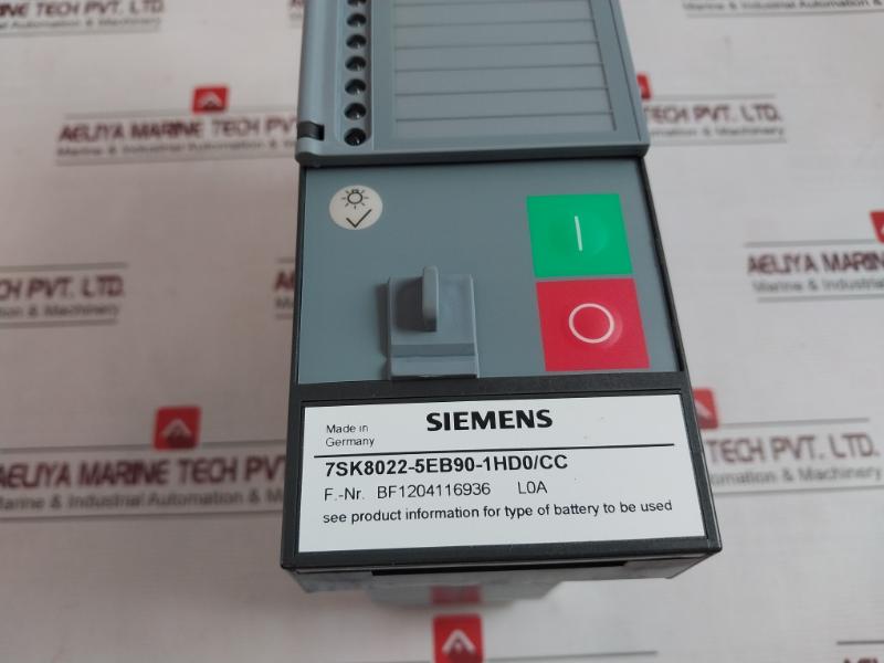 Siemens 7Sk8022-5Eb90-1Hd0/Cc Siprotec Motor Protection With Profibus Rs232-lwl