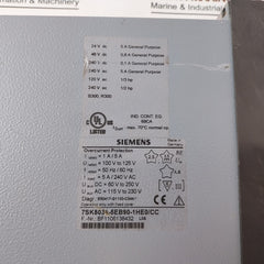Siemens 7Sk8031-5Eb90-1He0/Cc Overcurrent Protection Relay 100V To 125V