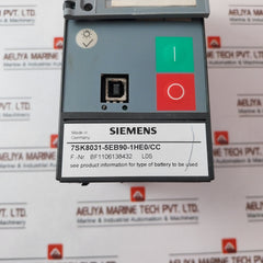 Siemens 7Sk8031-5Eb90-1He0/Cc Overcurrent Protection Relay 100V To 125V