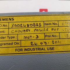 Siemens 7Sk8031-5Eb90-1He0/Cc Overcurrent Protection Relay 5A/240V Ac