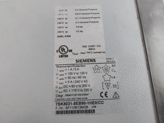 Siemens 7Sk8031-5Eb90-1He0/Cc Overcurrent Protection Relay 5A/240V Ac