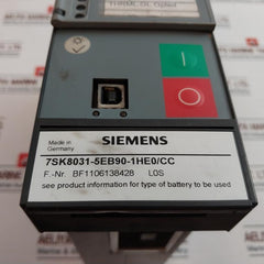 Siemens 7Sk8031-5Eb90-1He0/Cc Overcurrent Protection Relay 5A/240V Ac