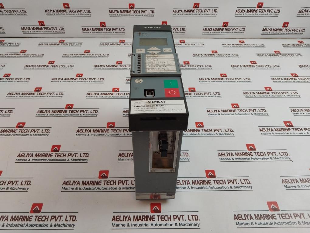 Siemens 7Sk8031-5Eb90-1He0/Cc Overcurrent Protection Relay 5A/240V Ac