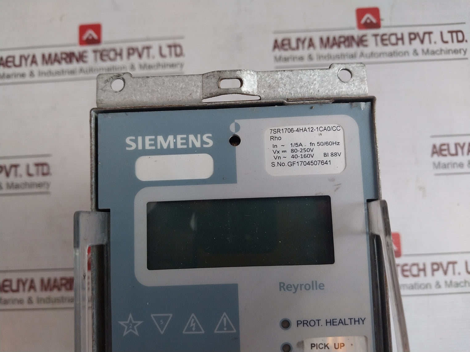 Siemens 7Sr1706-4Ha12-1Ca0/Cc Motor Protection Relay Fn 50/60Hz Bi 88V - Aeliya Marine Tech