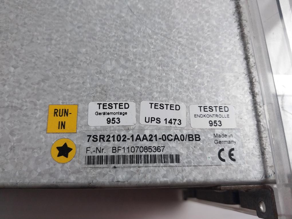 Siemens 7Sr2102-1Aa21-0Ca0/Bb Overcurrent Relay 30/220V 50/60Hz ~1/5A