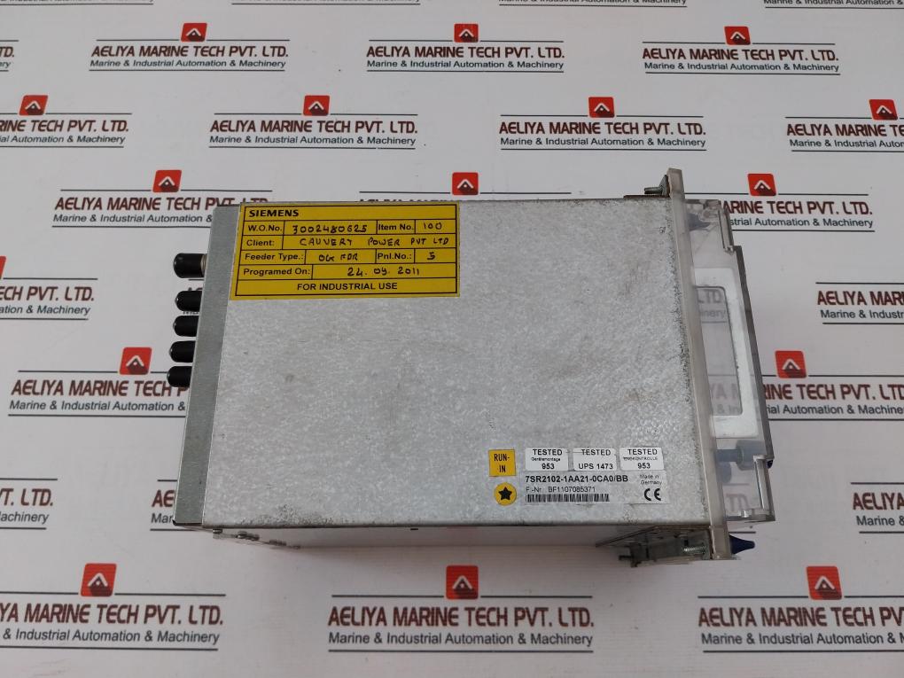 Siemens 7Sr2102-1Aa21-0Ca0/Bb Overcurrent Relay 50/60Hz