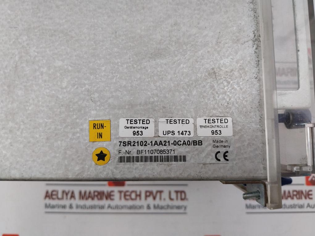 Siemens 7Sr2102-1Aa21-0Ca0/Bb Overcurrent Relay 50/60Hz