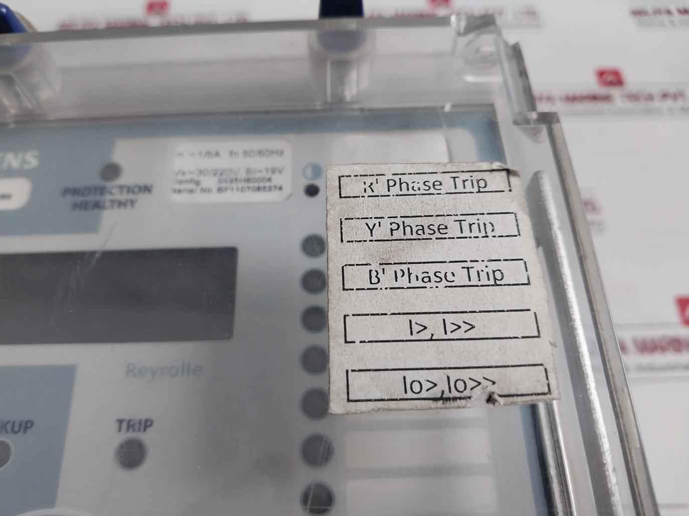 Siemens 7Sr2102-1Aa21-0Ca0/Bb Overcurrent Relay ~1/5A 30/220V 50/60Hz 94V-0