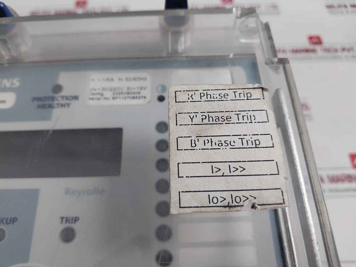 Siemens 7Sr2102-1Aa21-0Ca0/Bb Overcurrent Relay ~1/5A 30/220V 50/60Hz 94V-0