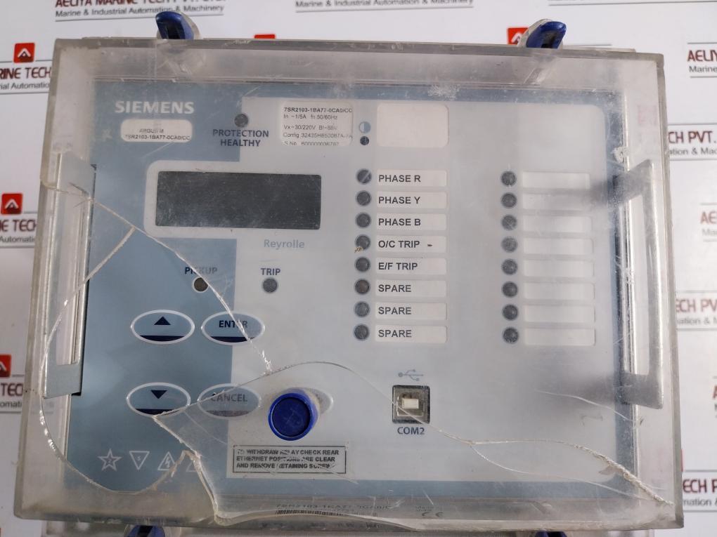 Siemens 7Sr21031Ba770Ca0/Cc Over Current Relay 50/60Hz 30/220V,88V